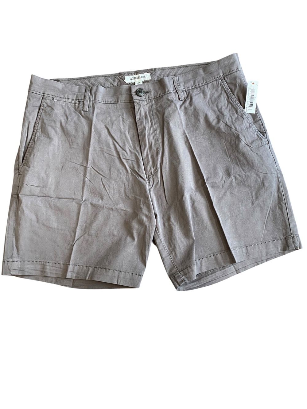 NEW Goodthreads Men's size 29 Gray Slim Fit 7" Flat Front Chino Shorts